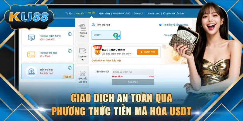 Giao dịch an toàn qua phương thức tiền mã hóa USDT